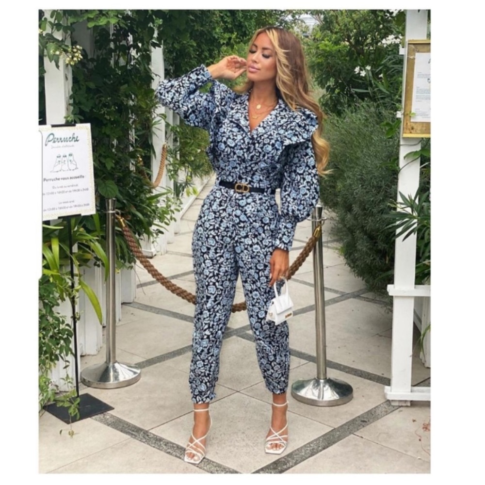 NWT! Zara Poplin Floral Jumpsuit